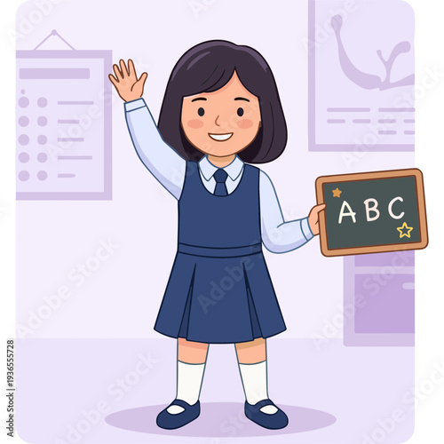 Students study with books and laptop  read and write together. Vector flat illustration of young people learning in education class  university or college library