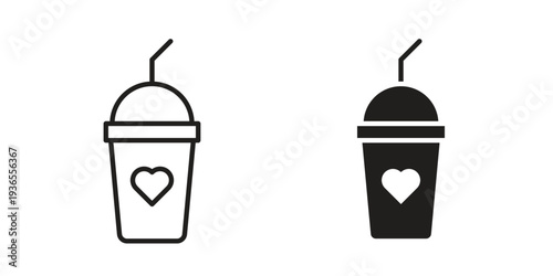 Frappe icon. filled flat sign for mobile concept. glyph and line symbols