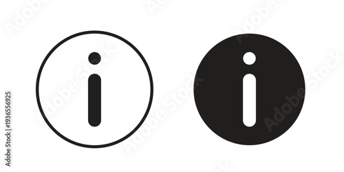 Info icon. filled flat sign for mobile concept. glyph and line symbols