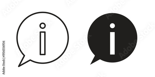 Information icon. filled flat sign for mobile concept. glyph and line symbols