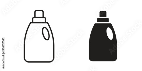 liquid detergent icon. filled flat sign for mobile concept. glyph and line symbols