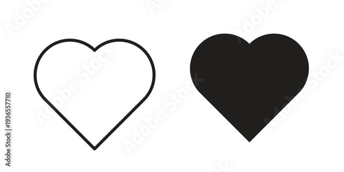 Love icon. filled flat sign for mobile concept. glyph and line symbols