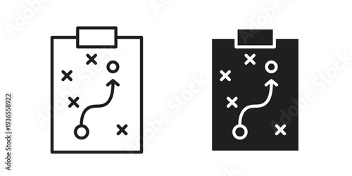 Planning icon. filled flat sign for mobile concept. glyph and line symbols