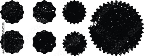 Grunge post Stamps Collection, Circles. Banners, Insignias , Logos, Icons, Labels and Badges Set . vector distress textures.blank shapes.
