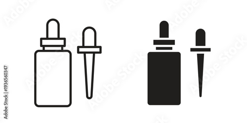 Serum icon. filled flat sign for mobile concept. glyph and line symbols