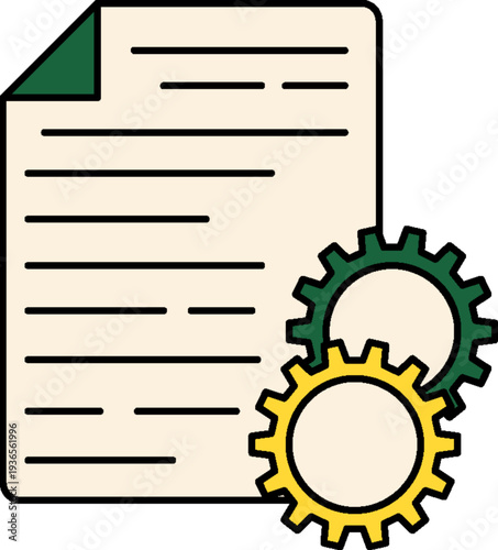 Mechanized document processing with interlocking gears