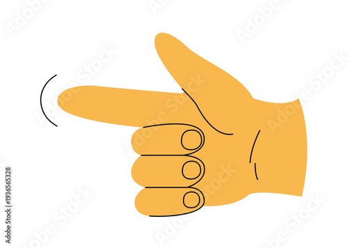 Gesture and hand showing non verbal element of communication. Vector isolated open palm and rebellion symbol with doodles. Thumb up, rock and roll and okay, peace and first up