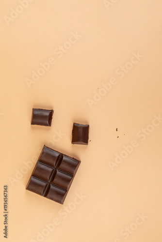 Wallpaper Mural A large chocolate bar on cream background. Torontodigital.ca