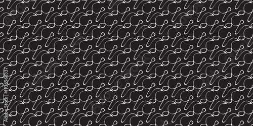 白と黒の線画パターン