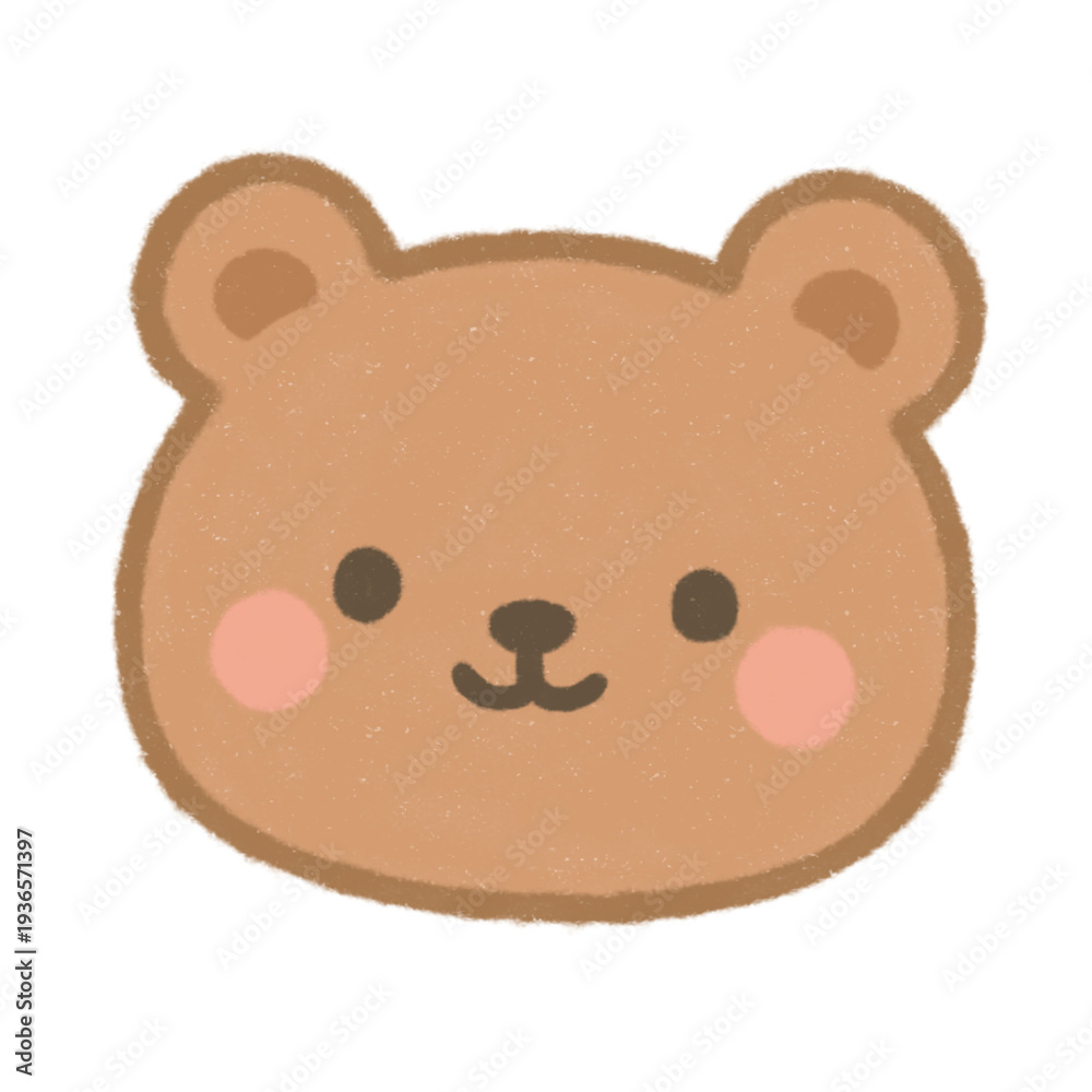 Fototapeta premium Teddy bear head