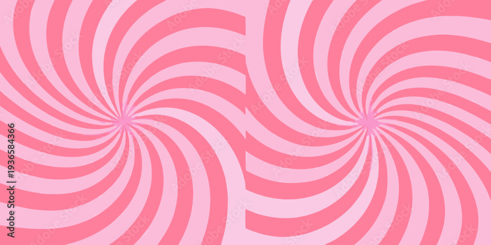 Fototapeta premium Abstract pink swirl pattern creating a hypnotic radial and colorful background