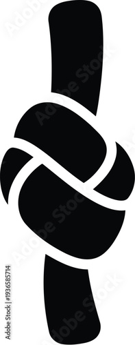 Black and white illustration of a finger with a finger cot or finger bandage vector illustration