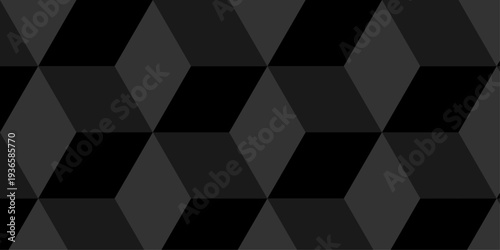 Illustration squares seamless geometric pattern with cubic shapes. Abstract geometric triangle background mosaic wallpaper.