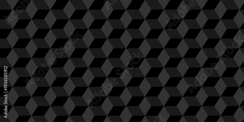 Illustration squares seamless geometric pattern with cubic shapes. Abstract geometric triangle background mosaic wallpaper.