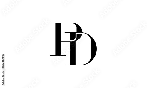 PD initial letter logo OR PD monogram