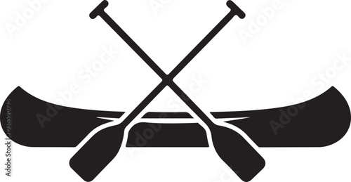 Boat with oars icon