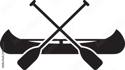 Boat with oars icon