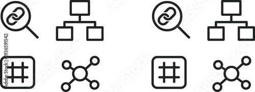 Four icon illustrations depict key digital concepts.
