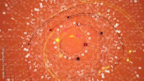 Vibrant Particle Motion Graphics Animation.