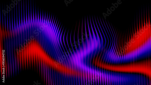 Vibrant abstract background with red and purple wavy lines