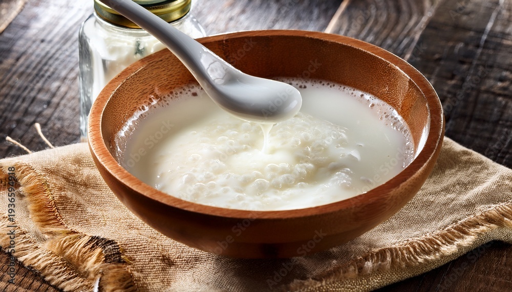 Fototapeta premium Milk Serum Whey From Homemade Cottage Cheese