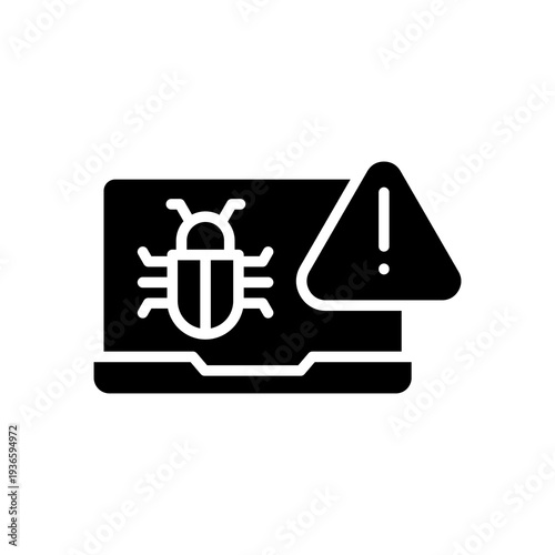 Malware Infection glyph icon