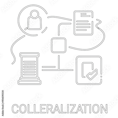 Minimal line collateralization concept with simple finance and text business security loan