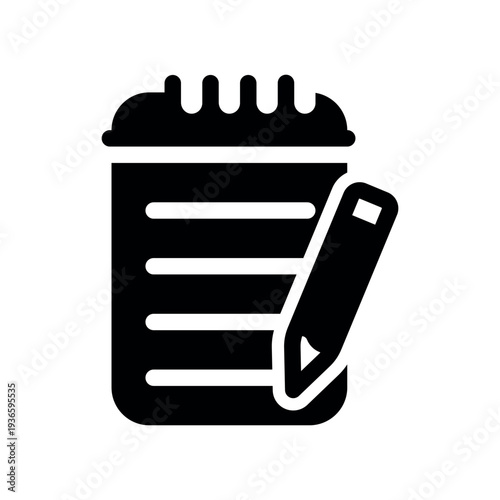 Spiral Notebook With A Pointed Pencil