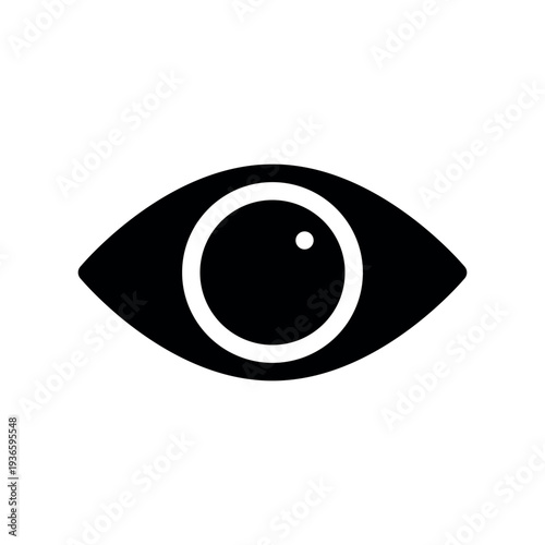 Detailed Eye Graphic With Concentric Pupil