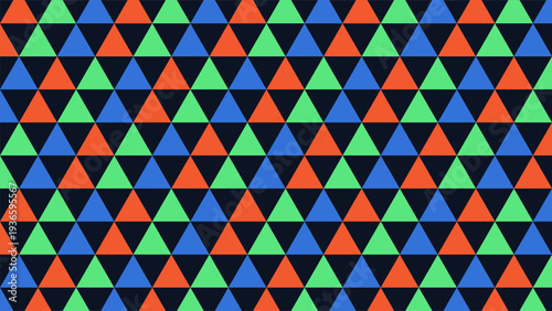 Abstract Colorful Geometric Triangle Grid Pattern Vector Background