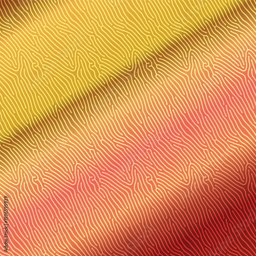 Abstract colorful vector illustration featuring a seamless geometric pattern with swirling lines and floral elements on a black backdrop for a modern wallpaper design