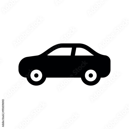 Modern Fast Car Or Sports Automobile Silhouette