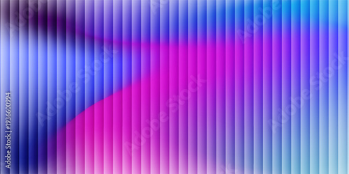Abstract modern gradient background with vertical stripe pattern, smooth colorful gradient blending purple, blue, pink, and cyan, soft curved gradient shapes underneath,