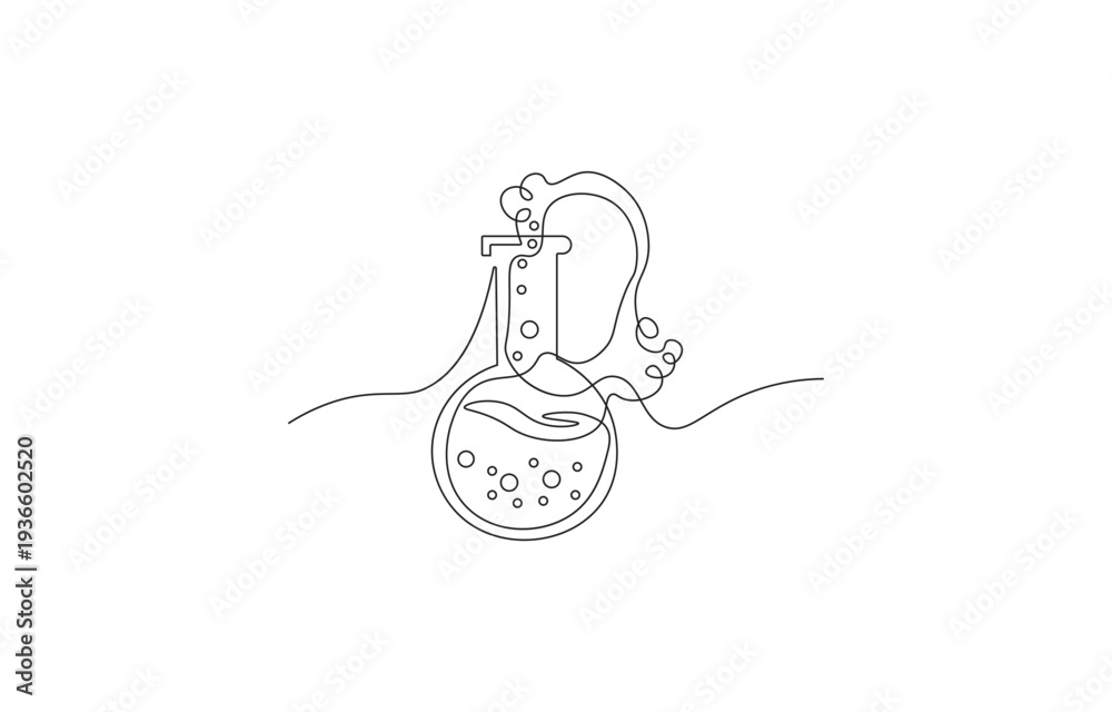 Obraz premium Lab experiment tools scientist flask