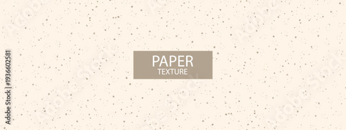 Wide craft old paper texture vector background. Mulberry paper texture with noise and dots illustration