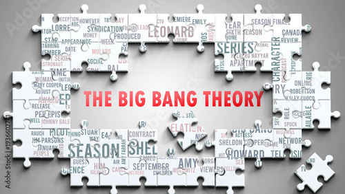 Foto The Big Bang Theory as a complex subject, related to important topics