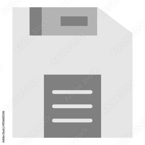 Floppy Vector Flat Icon Design