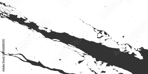 Vintage black ink splat and grunge paint splashes create a dirty textured pattern design with liquid splatter stains and a vector illustration border element on paper background art