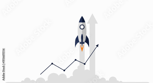 Rocket Launching Upwards with Graph Increasing