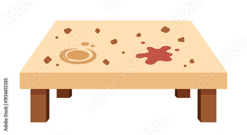 Dirty Coffee Table Top.