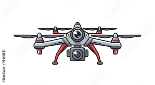 Drone with Camera Equipment.