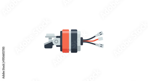 Electric Motor Component Isolated.