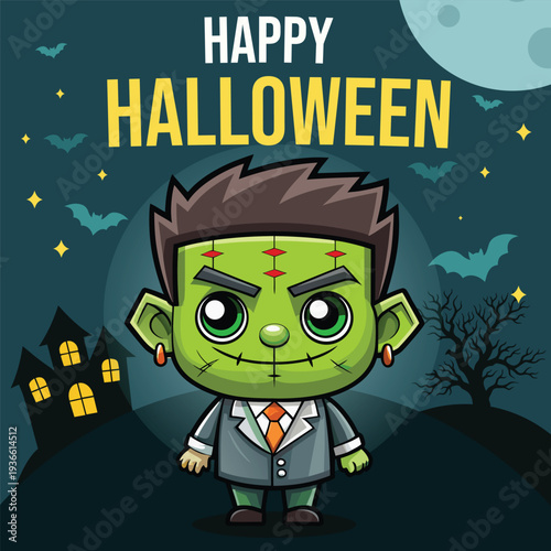 halloween social media post template