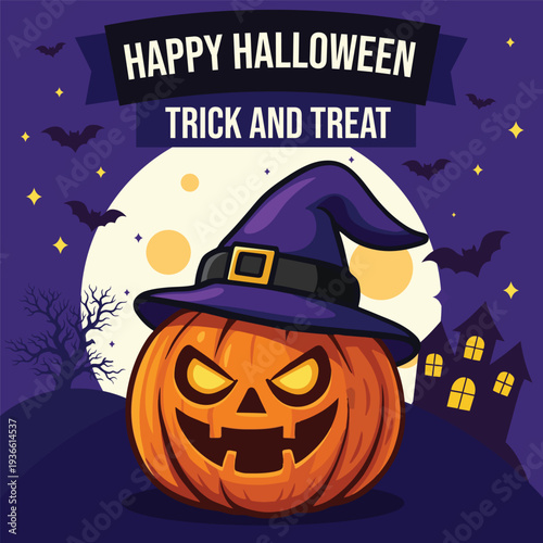 halloween social media post template