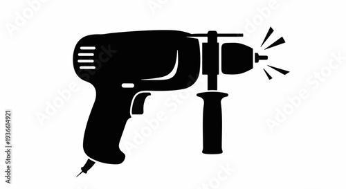 Powerful electric drill for home improvement and construction projects
