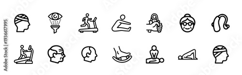 Orthopedic Anatomy, Bone Fracture, Spine Health, and Joint Arthritis Editable Stroke Line Vector Icon Set for Medical Clinics and Osteopathy Design