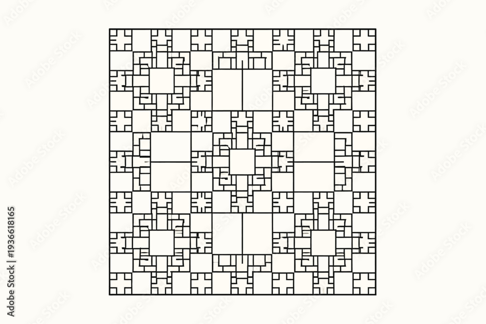 Fototapeta premium grid structure with minimal geometric repetition 