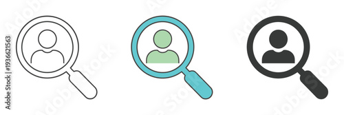 Recruitment icon symbol template for graphic and web design, simple vector illustration ideal for hiring, talent acquisition, job vacancy announcements