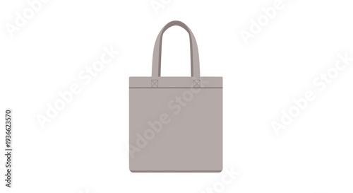 Gray Handbag on White.