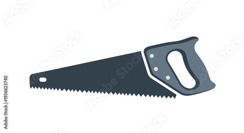 Hand Saw Tool Closeup.